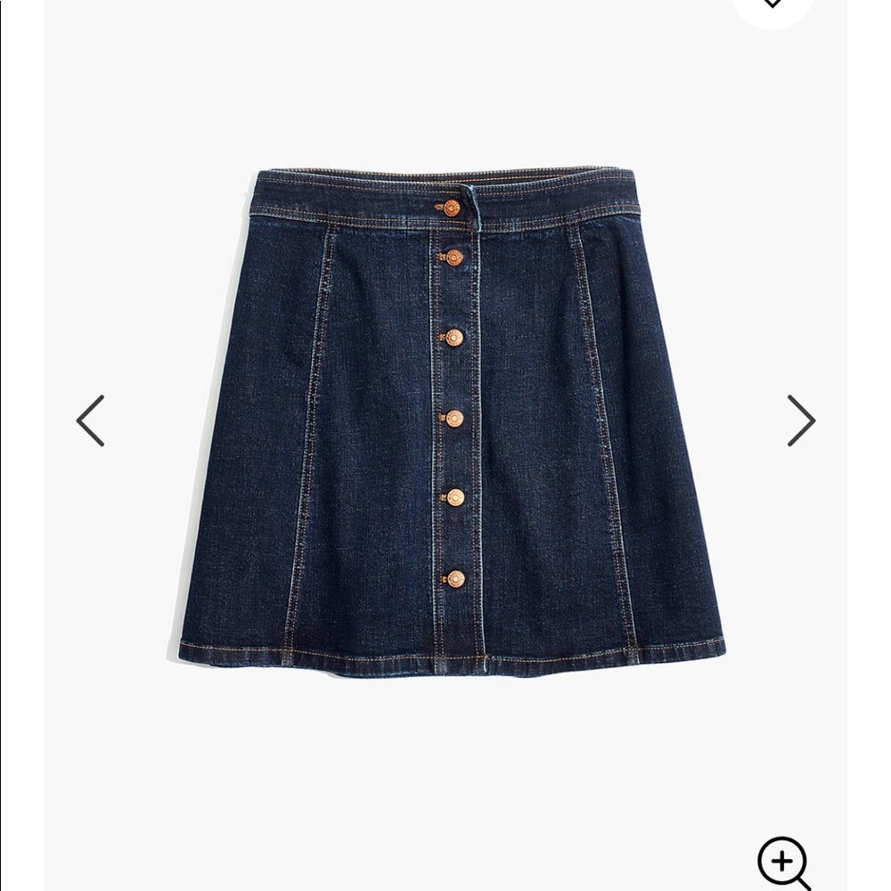 Madewell Denim A-line Mini Skirt with Buttons ✨💕